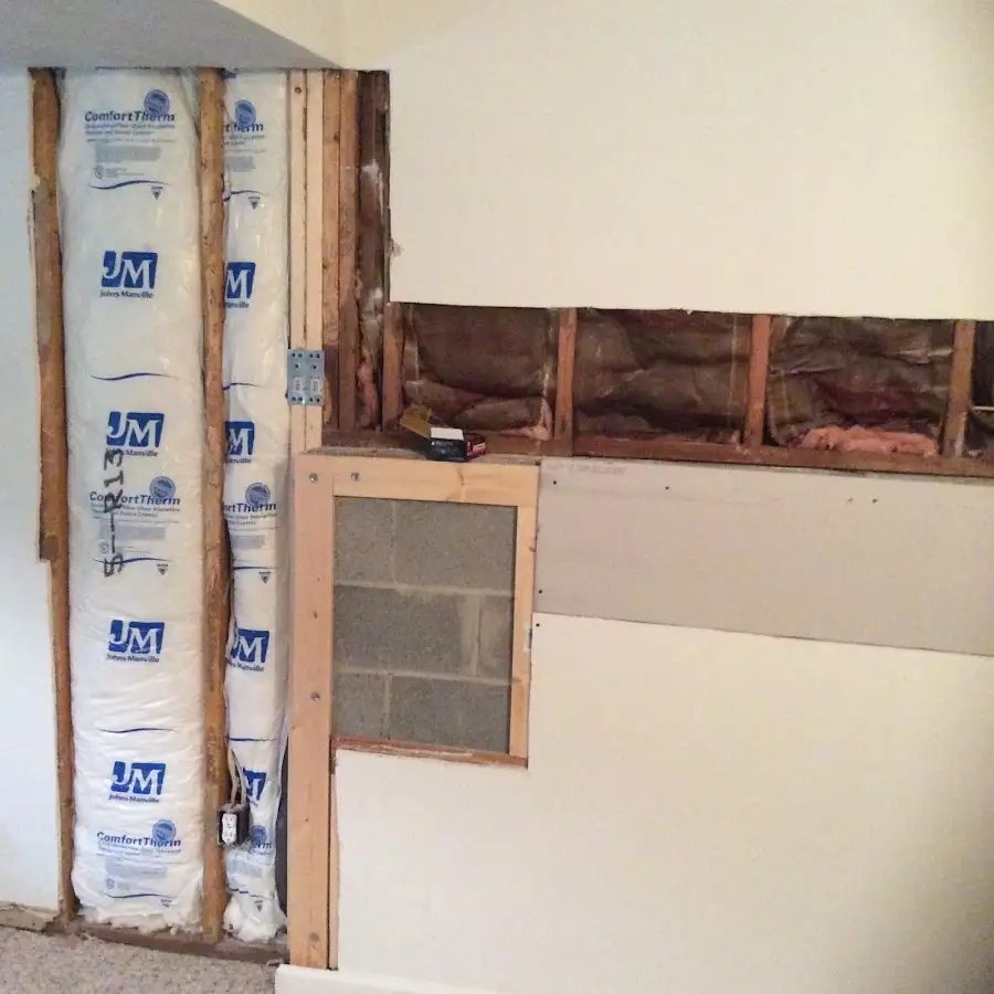 Wall insulation replacement during Contents Cleaning & Restoration in Harrisville